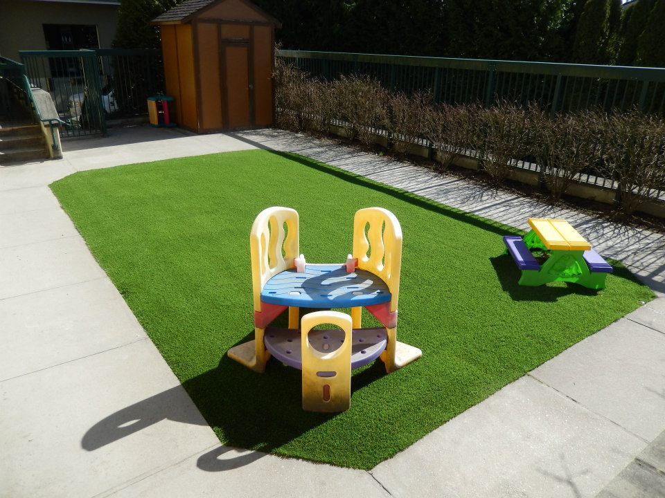 Richmond Church installed SYNLawn® system for children's tea parties.